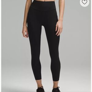 Lululemon Fast and Free High-Rise Tight 25” w  Pockets, UPDATED, Black, size 12